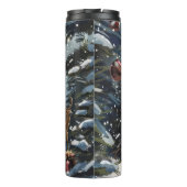 大きなダン犬オートバイクリスマスに乗る タンブラー (裏面)