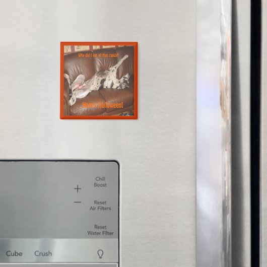 大きなダン食べスあまりにも多くのハロウィーンキャンディマグネット マグネット (インサイチュ (冷蔵庫))