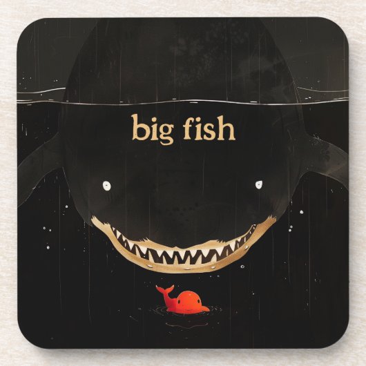大きなダークシャーク コースター (正面)