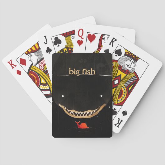 大きなダークシャーク トランプ (裏面)