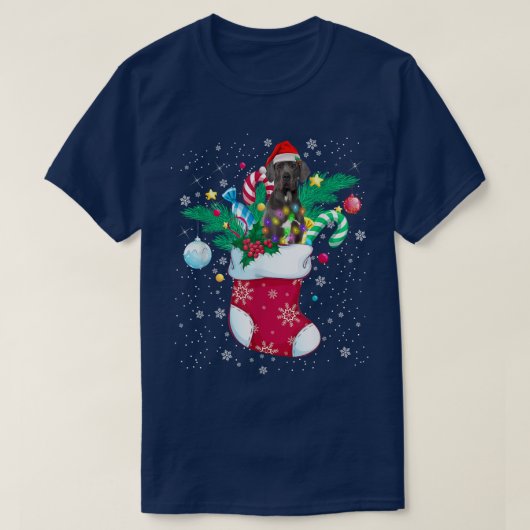 大きなダーンソッククリスマスライトおもしろいパジャマSで Tシャツ (デザイン正面)