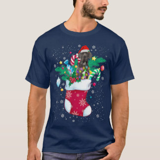 大きなダーンソッククリスマスライトおもしろいパジャマSで Tシャツ
