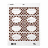 大きなチョコレートキッチンラベル ラベル (フルシート)