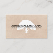 大きなツリーロゴ |ガーデニング |造園 名刺 (正面)