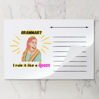 大きなティアウェイ紙パッド：文法 ペーパーパッド