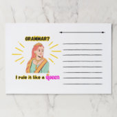 大きなティアウェイ紙パッド：文法 ペーパーパッド (正面)