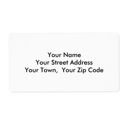 大きなテンプレート差出人住所パーソナライズされたラベル ラベル (正面)