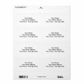 大きなテンプレート差出人住所パーソナライズされたラベル ラベル (フルシート)