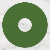 大きなディルのカリカリのグリーンコーシェースピックルの一種 ワイングラスタグ (裏面)