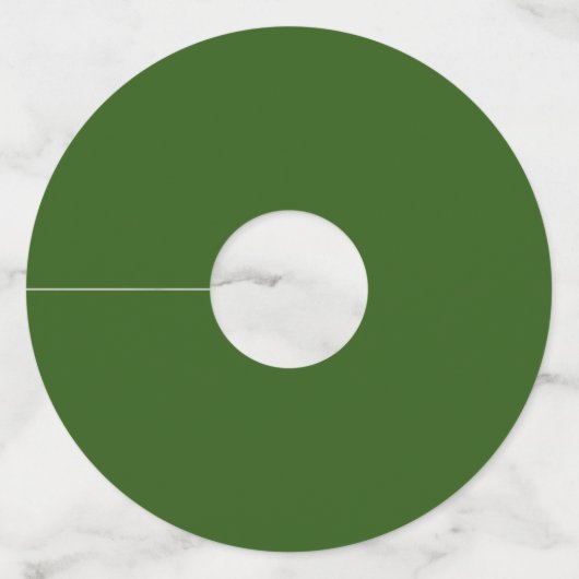 大きなディルのカリカリのグリーンコーシェースピックルの一種 ワイングラスタグ (裏面)