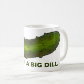 大きなディルの一種おもしろいの漬物 コーヒーマグカップ (正面右)
