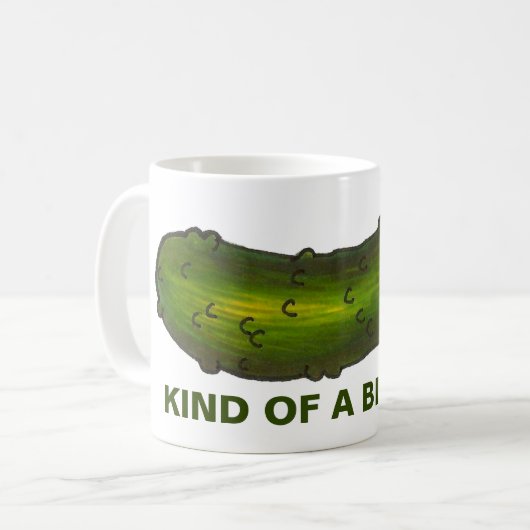 大きなディルの一種おもしろいの漬物 コーヒーマグカップ (正面左)