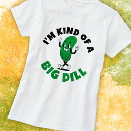 大きなディルピクルスもじれ言葉 女性用ベーシックTシャツ Tシャツ