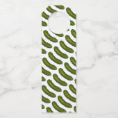 大きなディル(ディール)のグリーンの漬物おめでとうの一種 ボトルネックタグ (裏面)