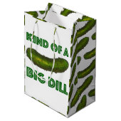 大きなディル（ディール）のグリーンの漬物おめでとうの一種 ミディアムペーパーバッグ (正面アングル)