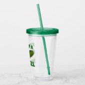 大きなディル(ディール)のグリーンコーシェールピクルスの一種 アクリルタンブラー (左)