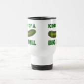 大きなディル(ディール)のグリーンコーシェールピクルスの一種 トラベルマグ (中央)