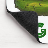 大きなディル(ディール)のグリーンコーシェールピクルスの一種 マウスパッド (コーナー)