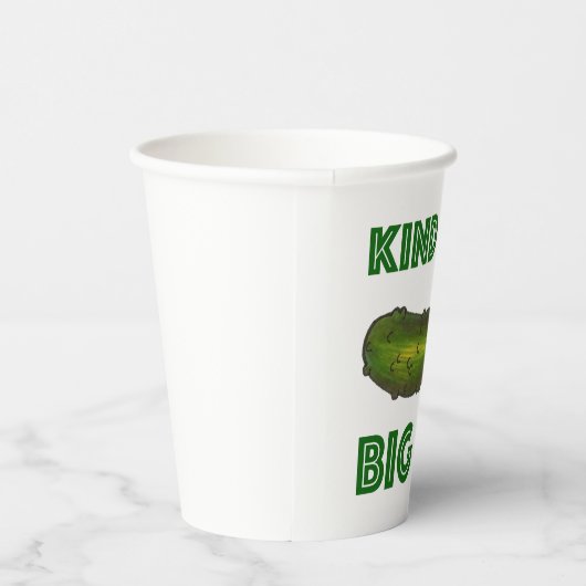 大きなディル（ディール）のグリーンコーシェールピクルスの一種 紙コップ (右)