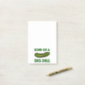 大きなディル(ディール)の一種コシェールデリ緑の漬物 ポストイット (デスク上)