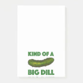 大きなディル（ディール）の一種コシェールデリ緑の漬物 ポストイット (正面)