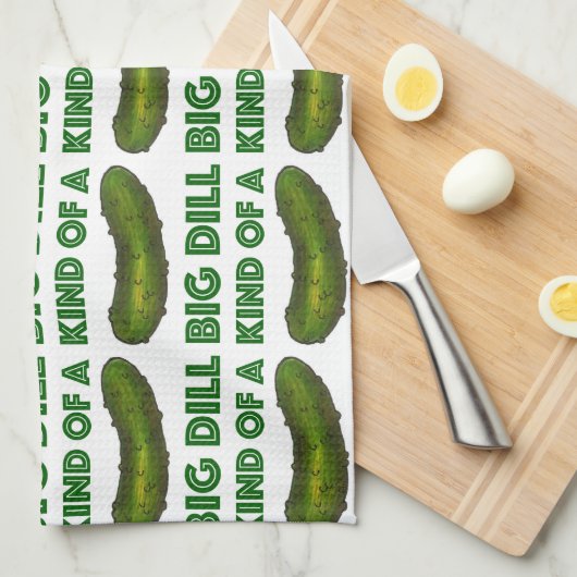 大きなディル(ディール)の漬物タオルの一種 キッチンタオル (四つ折り)