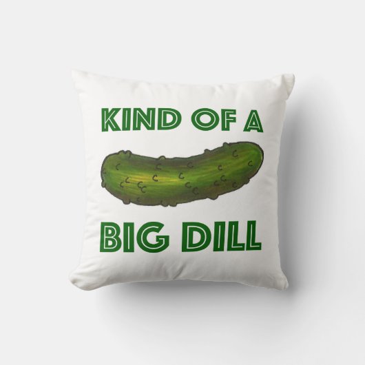 大きなディル(ディール)の種類のコシェールピックルグルメ クッション (正面)