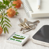 大きなディル(ディール)グリーンピックキーチェーンの種類 キーホルダー (側面)