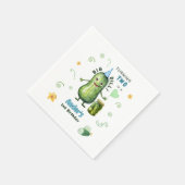 大きなディル・ピクルス少年 誕生日 どんな年齢でも スタンダードカクテルナプキン (角)
