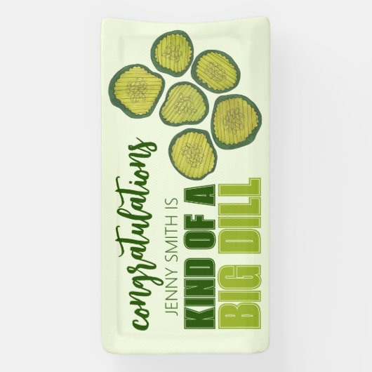 大きなディールの種類のグリーンピックチップおめでとう 横断幕 (縦)