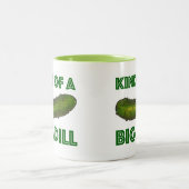 大きなディールの種類のKosher緑の漬物おもしろい ツートーンマグカップ (中央)