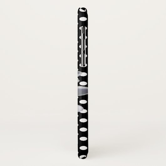 大きなデイジーと水玉模様iPhone Xケース Case-Mate iPhoneケース (裏面/左)