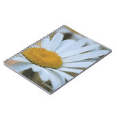 大きなデイジーの花アクセント ノートブック (左側)