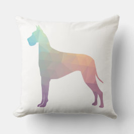 大きなデイン幾何カラフルパターンのシルエット クッション