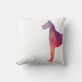 大きなデイン幾何カラフルパターンのシルエット クッション