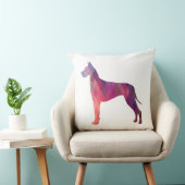 大きなデイン幾何カラフルパターンのシルエット クッション (椅子)