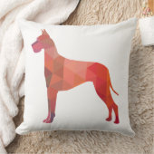 大きなデイン幾何カラフルパターンのシルエット クッション (ブランケット)