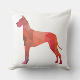 大きなデイン幾何カラフルパターンのシルエット クッション