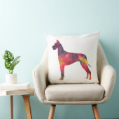 大きなデイン幾何カラフルパターンのシルエット クッション (椅子)