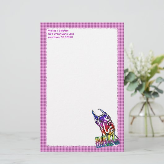 大きなデネスロップは明るく起こる 便箋 (スタンド正面)