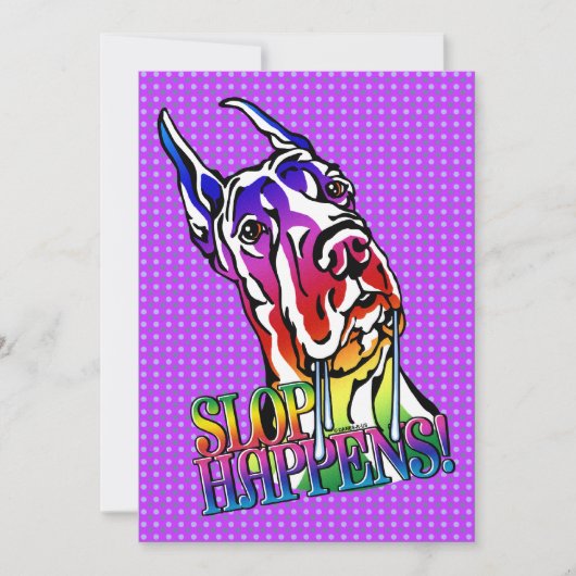 大きなデネスロップは明るく起こる 招待状 (正面)