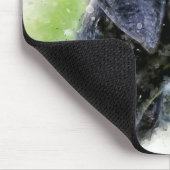 大きなデン水色 マウスパッド (コーナー)