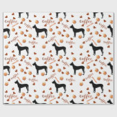 大きなデーンとコーヒー愛 ラッピングペーパー (フラット)