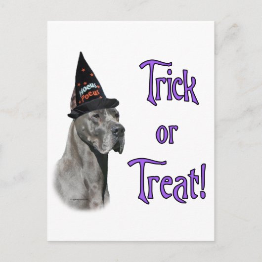 大きなデーンのトリック ポストカード (正面)