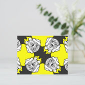 大きなデーンパターンヘッド ポストカード (スタンド正面)