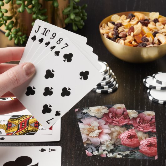 大きなトランプのポーカー遊フローラのカード トランプ (インサイチュ)