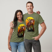 大きなトリケラトプス恐竜ファンのための草食動物 Tシャツ (ユニセックス)