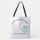 大きなトートバッグをフロスする必要はない トートバッグ (正面)