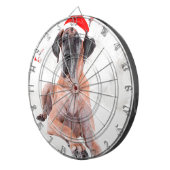 大きなドッグハットはクリスマスを楽しむ ダーツボード (正面右)