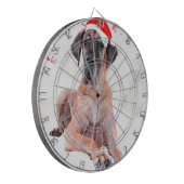 大きなドッグハットはクリスマスを楽しむ ダーツボード (正面左)